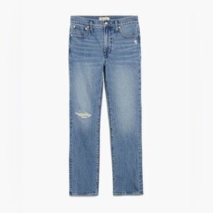 Madewell Mid-Rise Perfect Vintage Jean in Ainsdale Wash: Knee-Rip Edition 28
